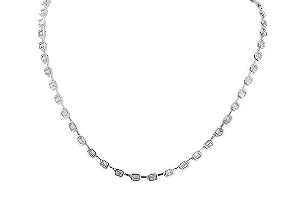 B273-68949: NECKLACE 2.05 TW BAGUETTES (17 INCHES)