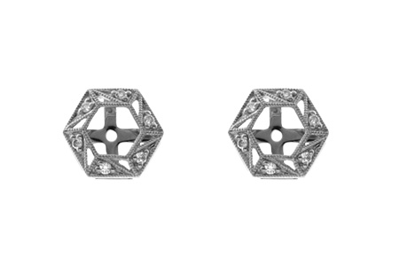 G000-08922: EARRING JACKETS .08 TW (FOR 0.50-1.00 CT TW STUDS)