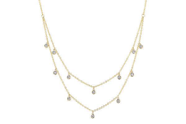 G273-65349: NECKLACE .22 TW (18 INCHES)