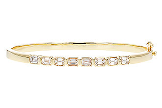 B273-67140: BANGLE 2.00 TW EMERALD CUTS