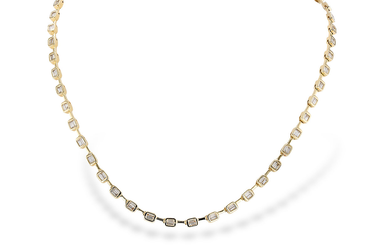 B273-68949: NECKLACE 2.05 TW BAGUETTES (17 INCHES)