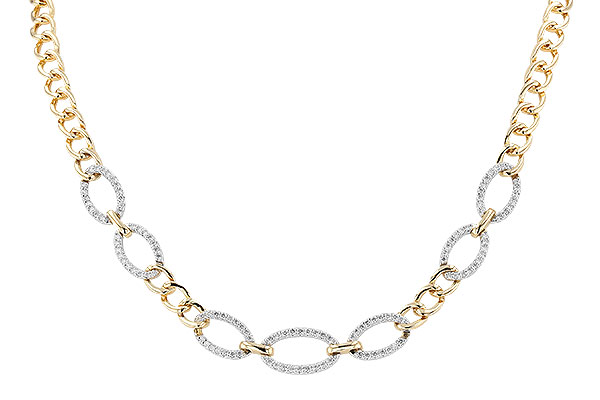 C273-66222: NECKLACE 1.12 TW (17")(INCLUDES BAR LINKS)