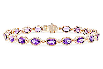 C273-66249: BRACELET 6.86 TW AMETHYST 6.90 TGW
