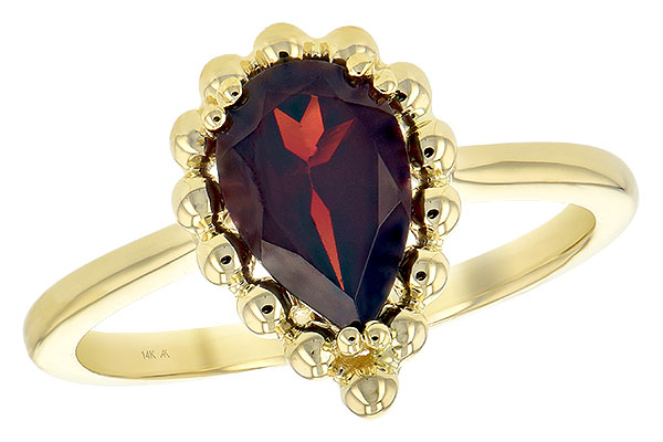 E189-13531: LDS GARNET RING 1.38 CT