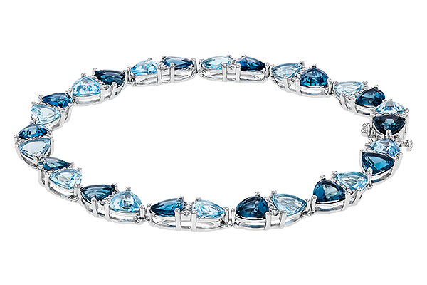 E274-57149: BRACELET 12.20 BLUE TOPAZ 12.50 TGW (7")