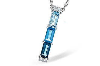 F272-76231: NECK 1.26 BLUE TOPAZ 1.30 TGW