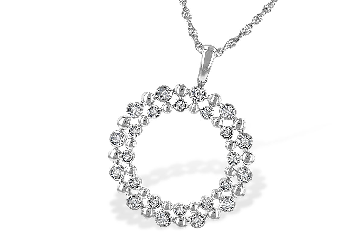 G190-05285: NECKLACE .12 TW